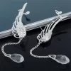 Angel Wing Ear Cuffs Sterling Silver Earrings - Image 4