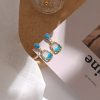 Blue Ocean Floating In The Woods Earrings - Image 2