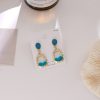 Blue Ocean Floating In The Woods Earrings - Image 3