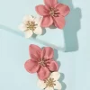 Boho Double Flower Multicolour Earrings - Image 2