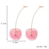 Cherry Drop Pink Earrings - Image 4