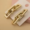 Chunky Chain Long Dangle Earrings - Image 4