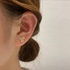 Crystal Flower Korean Style Zircon Earrings - Image 3