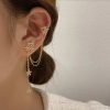 Crystal Flower Korean Style Zircon Earrings - Image 4