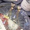 Crystal Hanging Butterfly Long Earrings - Image 3