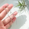 Crystal Leaf In The Strings Earrings - Image 4