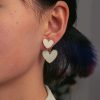 Double Heart Luxury Korean Earrings - Image 5