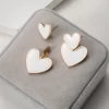 Double Heart Luxury Korean Earrings - Image 2