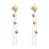 Exaggerated Round Ball Long Tassel Earrings - Image 5