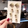 Exaggerated Round Ball Long Tassel Earrings - Image 2