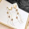 Exaggerated Round Ball Long Tassel Earrings - Image 3