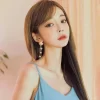 Exaggerated Round Ball Long Tassel Earrings - Image 4