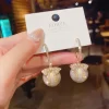 Faux Pearl Decor Drop Earrings - Image 3