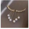 Faux Pearls Long Tassels Earrings - Image 6
