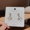 Flower In My Heart Korean Earrings - Image 2