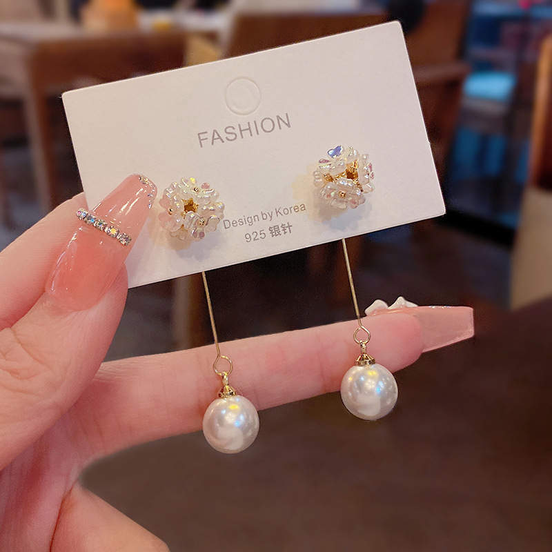 Frascati Long White Pearl Earrings – Stylish Looks