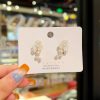 Freshwater Pearls With Flower Clustered Earrings - Image 4