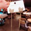 Frozen In Winter Butterfly Korean Earrings - Image 2