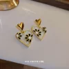 Glamorous Black Heart Earrings - Image 4