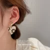 Glamorous Black Heart Earrings - Image 3