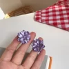 Glooming Flowers Purple Earrings - Image 4