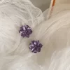 Glooming Flowers Purple Earrings - Image 5