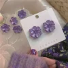 Glooming Flowers Purple Earrings - Image 6