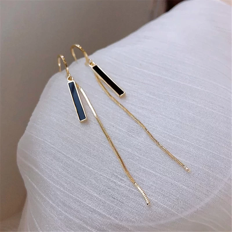 Golden Bar Stylish Looks Earrings