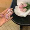 Heart Decor Butterfly Drop Earrings - Image 2
