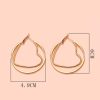 Heart In The Circle Rose Gold Earrings  - Image 2