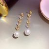 Hi Five Heart With Pearls Earrings - Image 2