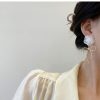 Hollow Korean Big Bow Long Clip Earrings - Image 4