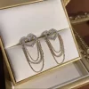 Hollow Love Heart Chain Earrings - Image 5