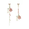 Japanese Style Cherry Blossom Tassel Drop Earrings - Image 4