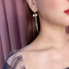 Korean Bowknot Opal Stone Earrings - Image 2