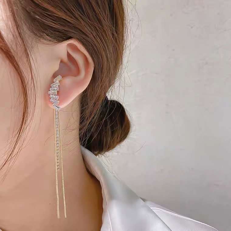 Korean clearance chain earrings