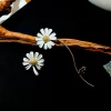 Korean Daisy Day Flower Mismatched Earrings - Image 6