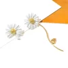 Korean Daisy Day Flower Mismatched Earrings - Image 7