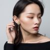 Korean Daisy Mismatched Flower Earrings - Image 2