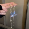 Korean Fairy Butterfly Earrings - Image 2