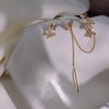 Korean Fashion Simple Stars Tassel Earrings - Image 3