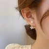 Korean Flower Fish Luxury Earrings - Image 3