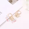 Korean Frosted Butterfly Earrings - Image 5