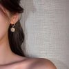 Korean Pearl Ball Earrings - Image 2