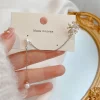 Korean Snowflake Design Earrings - Image 3