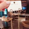 Long Heart Crystal Tassel Earrings - Image 2