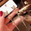 Long Tassel Butterfly Drop Earrings - Image 2