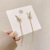 Long Tassel Butterfly Drop Earrings - Image 4