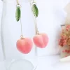 Lovely Foam Summer Fruit Pink Earrings - Image 6