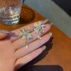 Luxury Baroque Flower Pearl Studs Earrings - Image 4